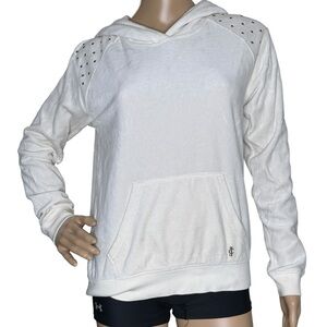 Juicy Couture off white pullover w/ gold studs, small